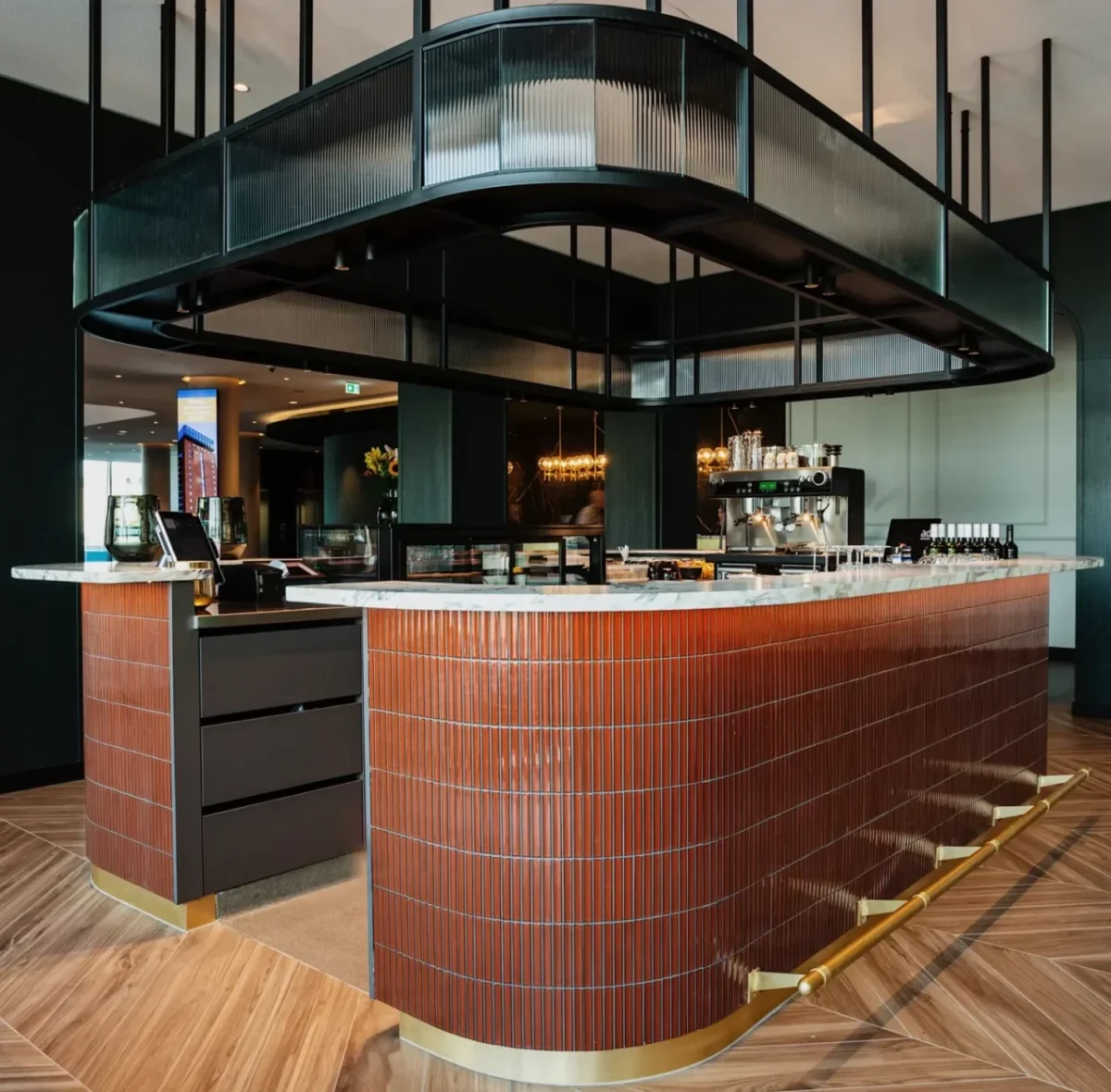 The Mosaic Factory Sevilla Badkamer Tegel Kitkat Vinger - Terra Rood Porselein Geglazuurd 296x299 mm, bar