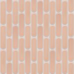 SEO23078 Pink Glossy Sevilla - Oval Finger 23x98mm, voeg silver grey