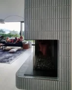 The Mosaic Factory Sevilla Badkamer Tegel Kitkat Vinger - Wit Porselein Geglazuurd 296x299 mm, openhaard