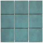 The Mosaic Factory Kasba Badkamer Tegel Vierkant - Ocean Blue Glanzend Porselein 297x297 mm