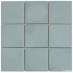 The Mosaic Factory Kasba Badkamer Tegel Vierkant - Turqouise Glanzend Porselein 297x297 mm
