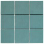 The Mosaic Factory Kasba Badkamer Tegel Vierkant - Ocean Blue Mat Porselein 297x297 mm