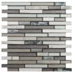 Badkamer tegels Brick Grijs 30 x 30 - Rechthoek Wandtegel Glas