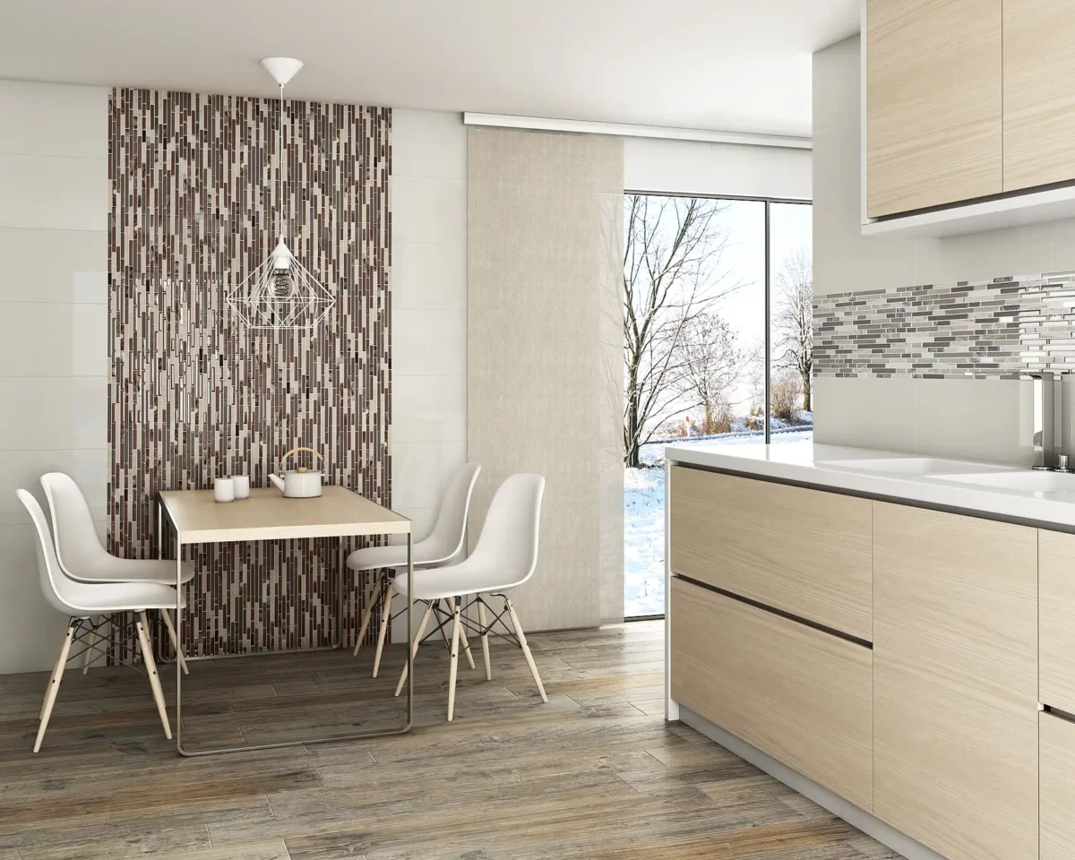 hd intermatex brick Badkamer tegels Brick Grijs 30 x 30 - Rechthoek Wandtegel Glas