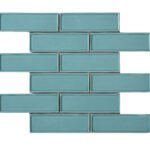 Badkamer tegels Lyon Blauw 30x30 - Rechthoek Wandtegels Geglazuurde porseleinen steengoed