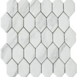 Badkamer tegels Stedelijk Wit 26x28 - Hexagon Wandtegels Glas