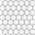 Badkamer tegels Domus Bianco 5x5 - Hexagon Wand en vloer Geglazuurde Porseleinen Steengoed