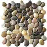 Badkamer tegels Perla Veelkleurig 30x30 - Kiezels Wand en vloer Natuursteen