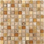 Badkamer tegels Imperium goud 30x30 - Vierkant Wandtegels Glas