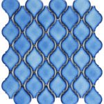 Badkamer tegels Tanit Blauw 28,2x24,9 - Arabesk Wandtegels Geglazuurde porseleinen steengoed