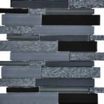 Badkamer tegels Mojave Grafiet 30x30 - Rechthoek Wandtegels Glas
