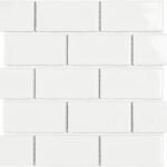 Badkamer tegels York Wit Glans 26,5x30,9 - Rechthoek Wandtegels Geglazuurde porseleinen steengoed