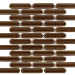 Badkamer tegels Dublin Karamel Glans 30x30,6 - Ovaal Wandtegels Geglazuurde porseleinen steengoed