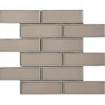 Badkamer tegels Lyon Grijs Taupe 30x30 - Rechthoek Wandtegels Geglazuurde porseleinen steengoed