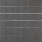 Badkamer tegels Dover Zwart 5x5 Anti-slip 30,6x30,6 - Vierkant Wand en vloer Ongeglazuurd porseleinen steengoed