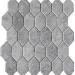 Badkamer tegels Stedelijk Grijs 26x28 - Hexagon Wandtegels Glas