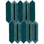 Badkamer tegels Sevilla Azul Glans 35,3x25,5 - Hexagon Wandtegels Geglazuurde porseleinen steengoed