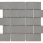 Badkamer tegels York Rookgrijs Glans 26,5x30,9 - Rechthoek Wandtegels Geglazuurde porseleinen steengoed