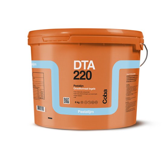 COBA DTA 220 PASTA TEGELLIJM WIT 6KG GROOTFORMAAT TEGELS