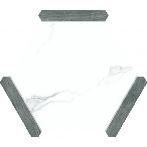 Monopole Avant Hexagon Tegels Denia Grijs 22 x 25 CM Porselein