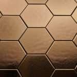 Dateg Wandtegel Hexagon Onda Goud
