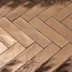 Dateg wandtegel handvorm Goud 7,5x30